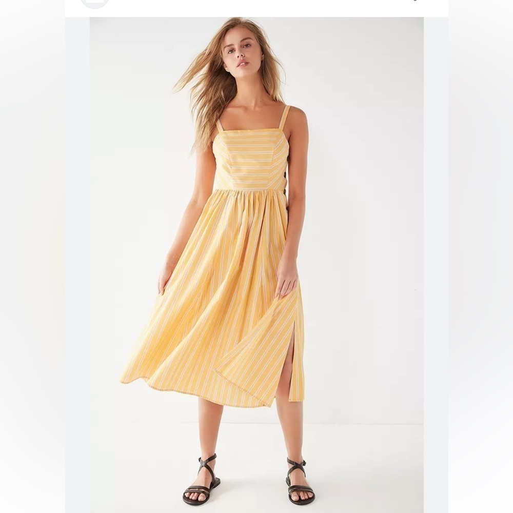 Urban Outfitters Button-Side Midi Dress